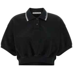T By Alexander Wang Intarsia Collar Polo Shirt