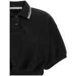 T By Alexander Wang Intarsia Collar Polo Shirt