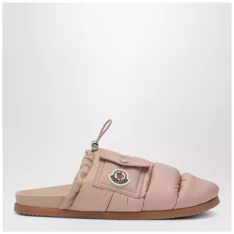Moncler Pink nylon mule Mon Pocket