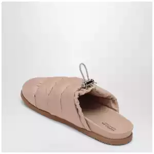 Moncler Pink nylon mule Mon Pocket
