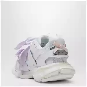 Balenciaga Track Bow sneakers in mixed materials, white and pink