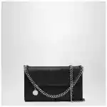 Stella McCartney Falabella crossbody wallet bag in black