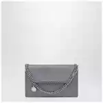 Stella McCartney Falabella wallet bag in dark barolo