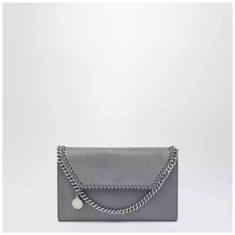 Stella McCartney Falabella wallet bag in dark barolo