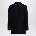 Valentino Navy blue double-breasted jacket Toile Iconographe