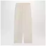 Stella McCartney Wide butter-coloured pants in linen blend