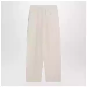 Stella McCartney Wide butter-coloured pants in linen blend