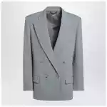 Stella McCartney Light grey wool double-breasted jacket