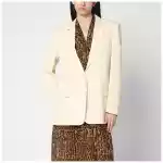 Stella McCartney Single-breasted jacket in butter colour