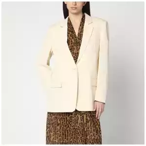 Stella McCartney Single-breasted jacket in butter colour