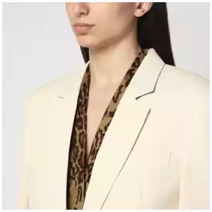 Stella McCartney Single-breasted jacket in butter colour