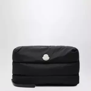 Moncler Caradoc beauty case in quilted black nylon