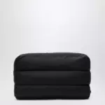 Moncler Caradoc beauty case in quilted black nylon
