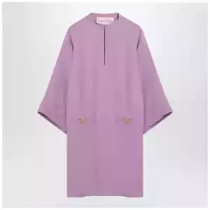 Valentino Lilac silk mini dress