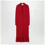Valentino Red dress with ruffled bow