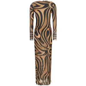 Emilio Pucci Marmo Print Tulle Dress