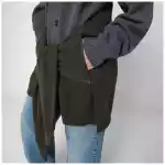 Stella McCartney Grey/dark green cardigan with crossed sleeves