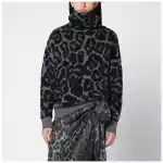 Stella McCartney Leopard print turtleneck sweater in wool