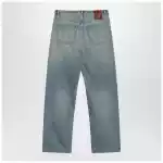 Valentino Light blue jeans with washed effect