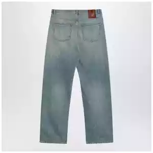 Valentino Light blue jeans with washed effect