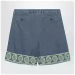 Valentino Blue bermuda short with jacquard bottom
