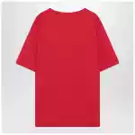 Red T-shirt with Chez Valentino print
