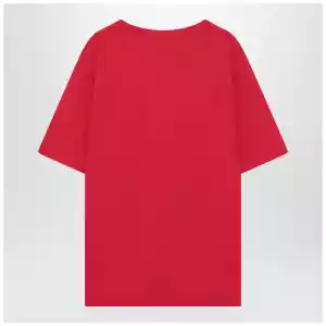 Red T-shirt with Chez Valentino print
