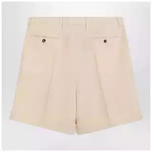 Valentino Butter-coloured Bermuda shorts with turn-ups