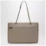 Valentino Garavani Large Viva Superstar Bag in Natural/Spice Canvas