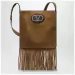 Valentino Garavani Beige suede Nellcôte bag