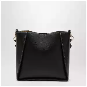 Stella McCartney Square black crossbody bag with logo