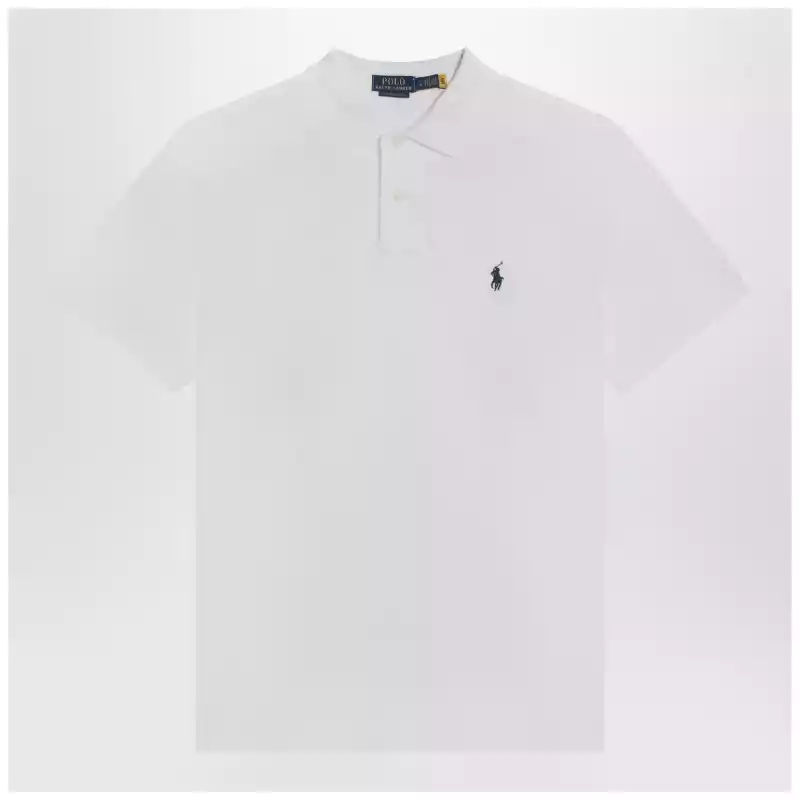 Polo Ralph Lauren White cotton Custom Slim-Fit polo