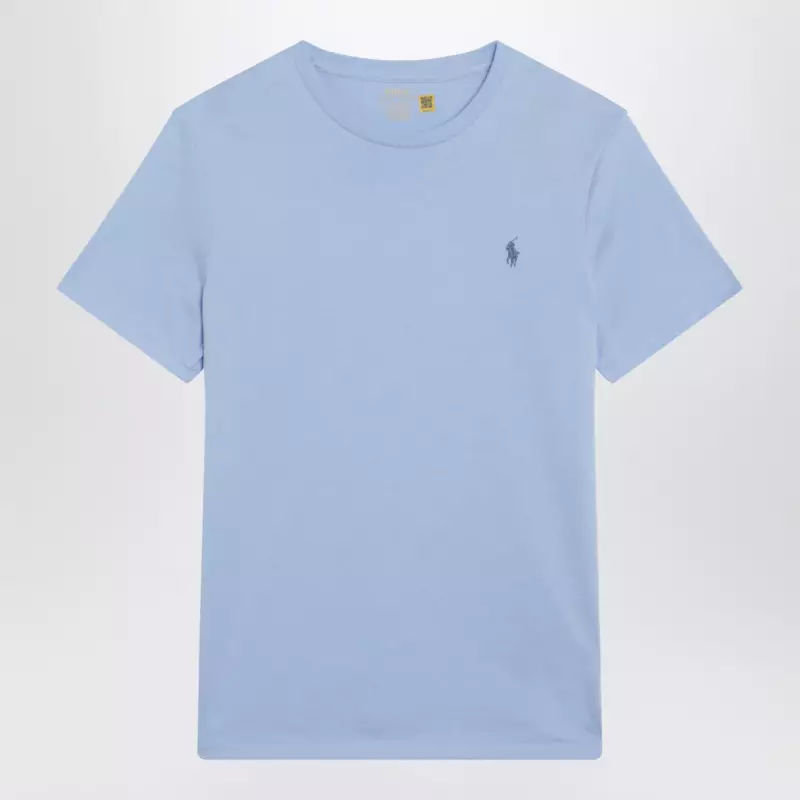 Polo Ralph Lauren Light blue Custom Slim-Fit cotton T-shirt
