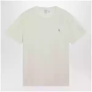 Polo Ralph Lauren Cream Cotton Custom Slim-Fit T-Shirt