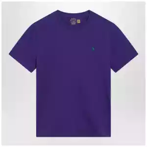Polo Ralph Lauren Purple Custom Slim-Fit cotton T-shirt