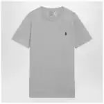 Polo Ralph Lauren Grey mélange cotton Custom Slim-Fit T-shirt