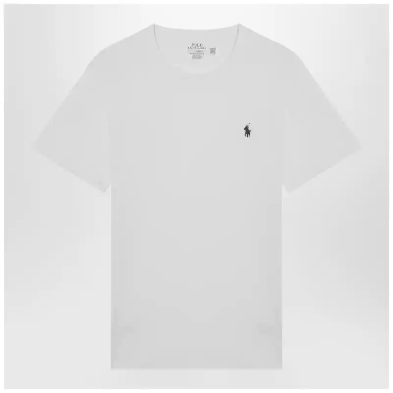 Polo Ralph Lauren T-shirt white in cotton Custom Slim-Fit