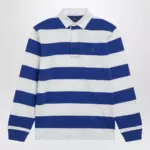 Polo Ralph Lauren White/blue striped Classic Fit polo shirt