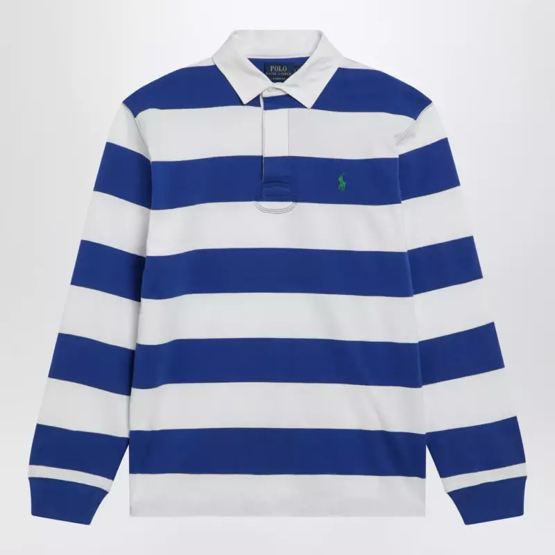 Polo Ralph Lauren White/blue striped Classic Fit polo shirt