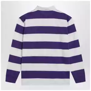 Polo Ralph Lauren White/purple striped Classic Fit polo shirt