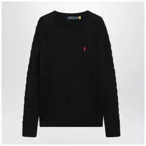 Polo Ralph Lauren Navy blue cable-knit cotton sweater