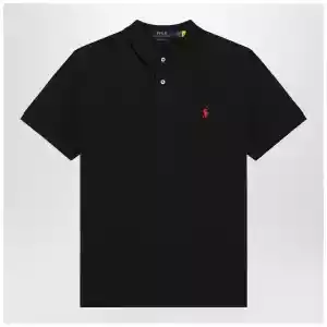 Polo Ralph Lauren Black cotton Custom Slim-Fit polo