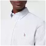 Polo Ralph Lauren Light blue/white striped Oxford shirt Custom-fit