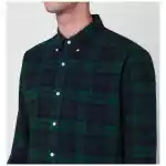 Polo Ralph Lauren Blue navy/green check pattern shirt Custom-Fit