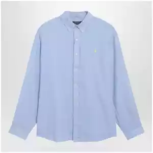 Polo Ralph Lauren Light Blue Linen Button-Down Shirt