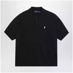Polo Ralph Lauren Navy blue cotton knit polo