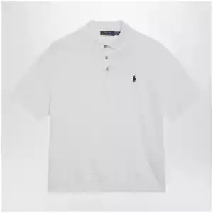 Polo Ralph Lauren White cotton polo-collar sweater