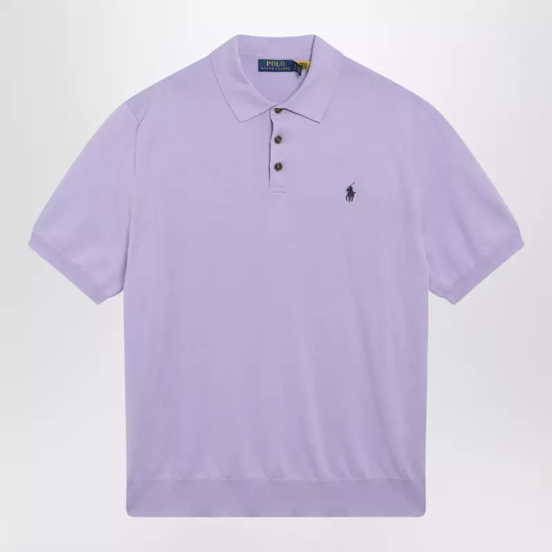 Polo Ralph Lauren Lilac cotton polo shirt