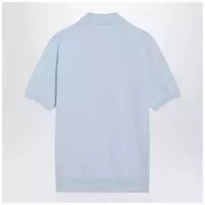 Polo Ralph Lauren Light blue cotton knit polo shirt