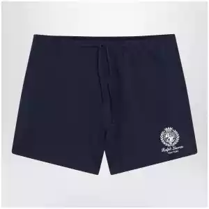 Polo Ralph Lauren Blue cotton shorts with graphic logo